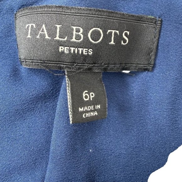 Talbots Womens Skirt Tropical Jungle Botanical Size 6P Stretch Cotton Canvas - Picture 6 of 8